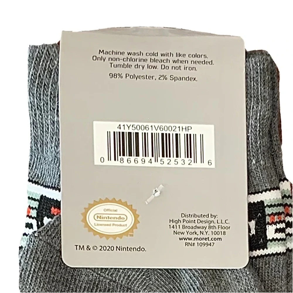 Nintendo mens socks